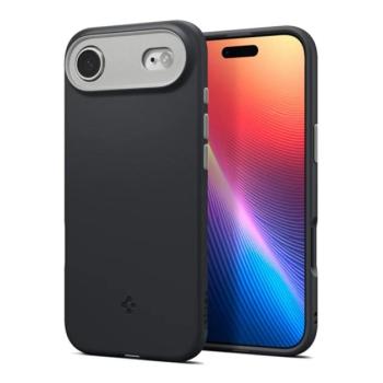 SPIGEN NANO POP szilikon telefonvédő (kameravédő, MagSafe) FEKETE Apple iPhone 17 Air kép