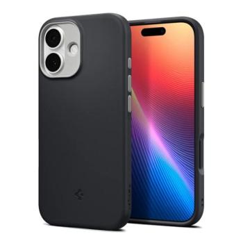 SPIGEN NANO POP szilikon telefonvédő (kameravédő, MagSafe) FEKETE Apple iPhone 17 kép