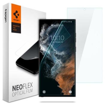Spigen Neo Flex Samsung Galaxy S22 Ultra hajlított kijelzővédő fólia (2db) kép