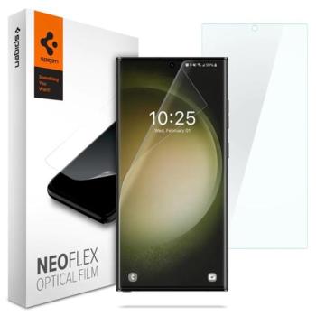 SPIGEN NEOFLEX képernyővédő fólia 2db (full screen, íves részre, tok barát) ÁTLÁTSZÓ Samsung Galaxy S23 Ultra (SM-S918) kép