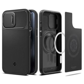 Spigen Optik Armor MagFit Apple iPhone 15 Pro Max tok, Magsafe, fekete kép