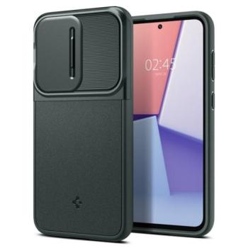 SPIGEN OPTIK ARMOR műanyag telefonvédő (szilikon keret, kamera védelem) SÖTÉTZÖLD Samsung Galaxy S23 FE (SM-S711) kép