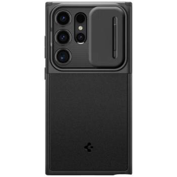 SPIGEN OPTIK ARMOR műanyag telefonvédő (szilikon keret, kameravédő) FEKETE Samsung Galaxy S24 Ultra (SM-S928) kép