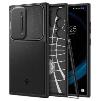 Spigen Optik Armor Samsung Galaxy S24 Ultra tok, fekete kép