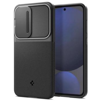 SPIGEN OPTIK ARMOR szilikon telefonvédő (kameravédő) FEKETE Samsung Galaxy S24 FE 5G (SM-S721) kép