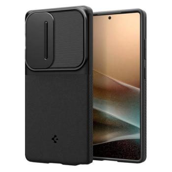 SPIGEN OPTIK ARMOR szilikon telefonvédő (kameravédő) FEKETE Samsung Galaxy S25 Ultra (SM-S938) kép