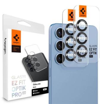 SPIGEN OPTIK PRO HD kameravédő üveg 2db (9H, csak lencse) FEKETE Samsung Galaxy S25 (SM-S931) kép