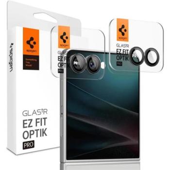 SPIGEN OPTIK PRO HD kameravédő üveg 2db (9H, csak lencse) FEKETE Samsung Galaxy Z Flip7 (SM-F766) kép