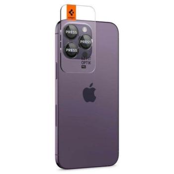 Spigen Optik.Tr Camera iPhone 14 Pro / 14 Pro Max EZ FIT Lens 2db fekete kameravédő fólia kép