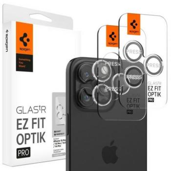 Spigen Optik.Tr iPhone 14 Pro / 14 Pro Max / 15 Pro / 15 Pro Max &quot;EZ FIT&quot; lencse védő fólia 2db kép