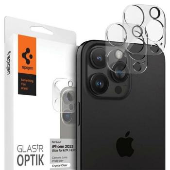 Spigen Optik.Tr kamera iPhone 14 Pro Max objektív 2db átlátszó AGL05761 fólia kép