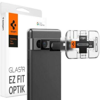 Spigen Optik.Tr kamera lencsevédő Google Pixel 7A EZ FIT 2db fekete AGL05970 fólia kép