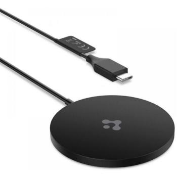SPIGEN PF2009 asztali töltő Type-C aljzat (7.5W, wireless + Type-C tápkábel) FEKETE kép