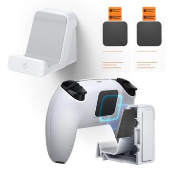 Spigen Playstation 4/5 / Nintendo Switch Pro / Xbox kontroller tartó, VG300 fehér (2db) kép