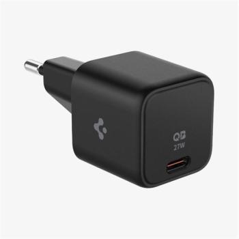 Spigen PowerArc PE2103 mini hálózati töltő adapter USB-C, GaN, 27W, fekete kép