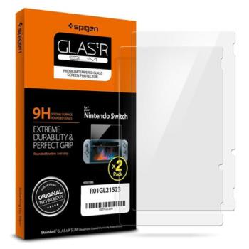 Spigen &quot;Glas.tR SLIM&quot; Nintendo Switch Tempered kijelzővédő fólia 2db kép