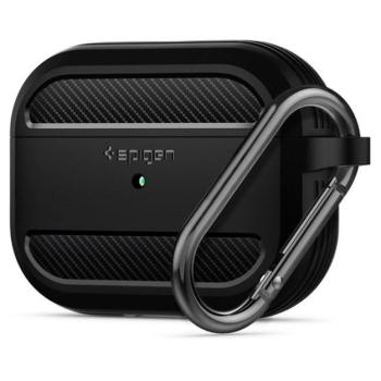 Spigen Rugged Armor Apple Airpods Pro tok, fekete kép