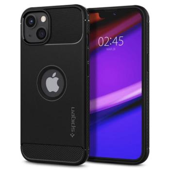 Spigen Rugged Armor Apple iPhone 13 tok, Matte Black, fekete kép