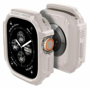 Spigen Rugged Armor Apple Watch Ultra 2/1 (49mm) tok, bézs kép