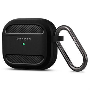 Spigen Rugged Armor for Airpods 3 2021 Matt fekete tok kép
