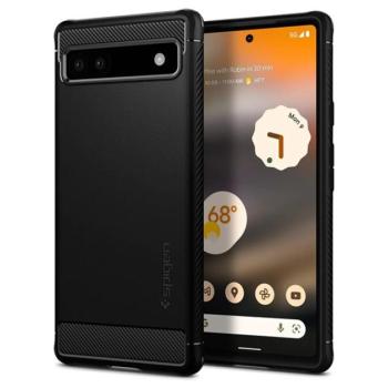 Spigen Rugged Armor Google Pixel 6a tok, Matte Black, fekete kép