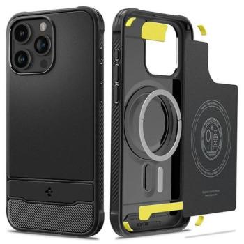 Spigen Rugged Armor MAG iPhone 15 Pro Max 6,7&quot; Magsafe fekete/matt ACS06561 tok kép