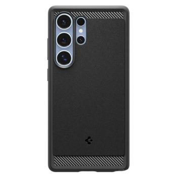 Spigen Rugged Armor MagFit Samsung Galaxy S25 Ultra tok, Matte Black, fekete kép