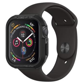 SPIGEN RUGGED ARMOR műanyag óra keret (közepesen ütésálló) FEKETE Apple Watch Series 4 40mm, Apple Watch Series 5 40mm, Apple Watch Series 6 40mm, Apple Watch Series SE 40mm, Apple Watch Series kép
