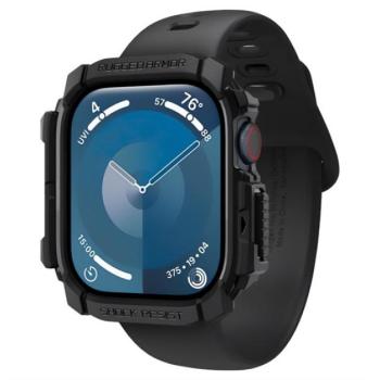 SPIGEN RUGGED ARMOR műanyag óra keret (ütésállóság) FEKETE Apple Watch Series 10 46mm kép