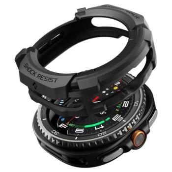 SPIGEN RUGGED ARMOR műanyag óra keret (ütésállóság) FEKETE Samsung Galaxy Watch 8 Classic eSIM 46mm (SM-L505), Galaxy Watch 8 Classic 46mm (SM-L500) kép