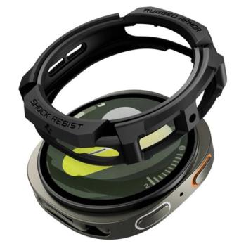 SPIGEN RUGGED ARMOR műanyag óra keret (ütésállóság) FEKETE Samsung Galaxy Watch 8 eSIM 44mm (SM-L335), Galaxy Watch 8 44mm (SM-L330) kép
