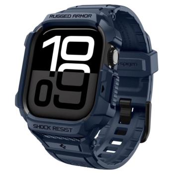 Spigen Rugged Armor Pro 2 Apple Watch 10-11 (46 mm) szíj / tok, Navy Blue, sötétkék kép