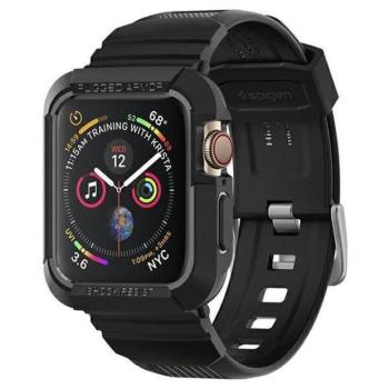 Spigen Rugged Armor Pro Apple Watch 4/5/6/7/SE 44/45mm fekete tok kép