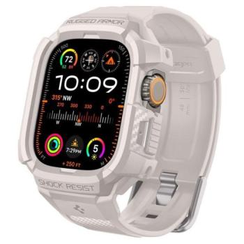 Spigen Rugged Armor Pro Apple Watch Ultra 2/1 (49mm) tok/szíj, bézs kép