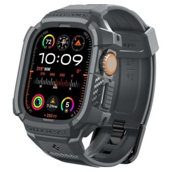 Spigen Rugged Armor Pro Apple Watch Ultra 3 / 2 / 1 49mm tok / szíj, sötétszürke kép