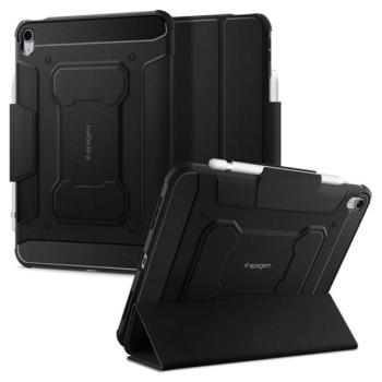 SPIGEN RUGGED ARMOR PRO tok álló (aktív FLIP, ütésállóság, TRIFOLD, asztali tartó, ceruza tartó) FEKETE Apple IPAD 10.9 (2022) kép