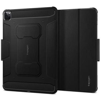 SPIGEN RUGGED ARMOR PRO tok álló (aktív FLIP, ütésállóság, TRIFOLD, asztali tartó, ceruza tartó) FEKETE Apple IPAD Air 13 (2024), IPAD Pro 12.9 (2022), IPAD Pro 12.9 (2021) kép