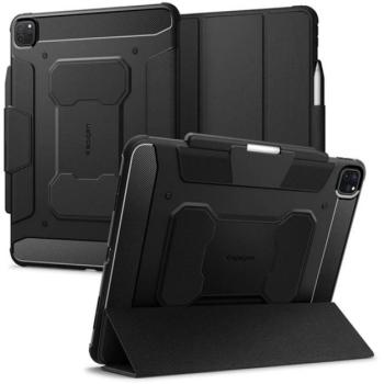 SPIGEN RUGGED ARMOR PRO tok álló (aktív FLIP, ütésállóság, TRIFOLD, asztali tartó, ceruza tartó) FEKETE Apple IPAD Pro 13 (2024) kép