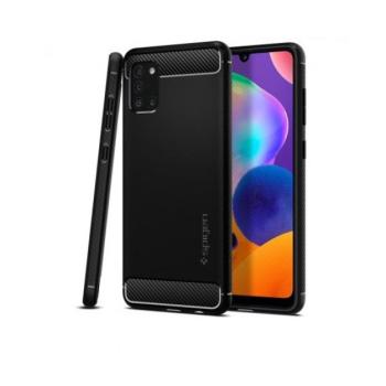 Spigen Rugged Armor Samsung Galaxy A31 tok, Matte Black, fekete kép