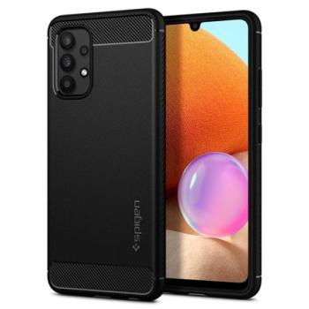 Spigen Rugged Armor Samsung Galaxy A32 5G tok, Matte Black, fekete kép