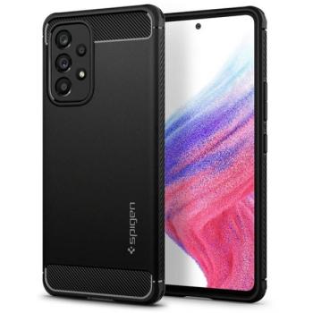 Spigen Rugged Armor Samsung Galaxy A53 tok, Matte Black, fekete kép