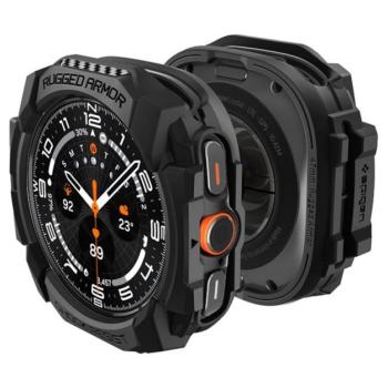 Spigen Rugged Armor Samsung Galaxy Watch Ultra tok, Matte Black, fekete kép