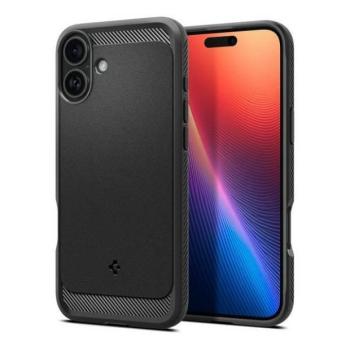 Spigen Rugged Armor tok iPhone 16 Plus - fekete kép