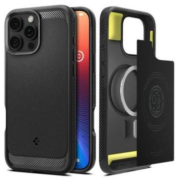 Spigen Rugged Armor tok iPhone 16 Pro - fekete kép