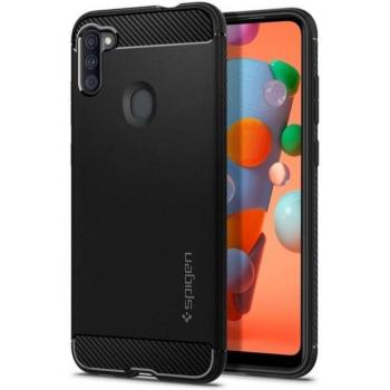 Spigen Rugged Armor tok Samsung Galaxy M11 - fekete kép