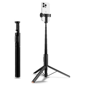 SPIGEN S541W szelfibot (univerzális, tripod állvány, állítható, bluetooth távkioldó, forgatható, 31.5-146cm) FEKETE kép