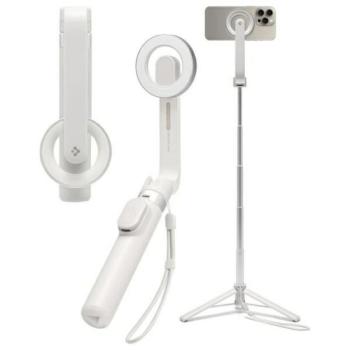 Spigen S571W MagSafe Bluetooth szelfibot és tripod - bézs kép