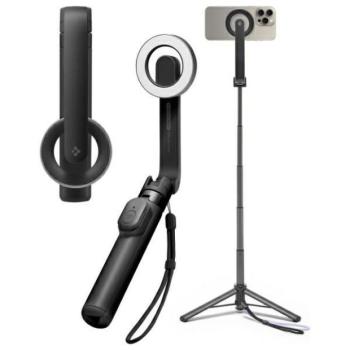 Spigen S571W MagSafe Bluetooth szelfibot és tripod - fekete kép