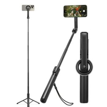 Spigen S580W MagSafe Bluetooth szelfibot és tripod - fekete kép
