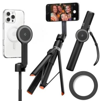 Spigen S581W Bluetooth mágneses Selfie-bot / selfie tripod, MagSafe, fekete kép